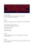 PORTAGE PHARMACOLOGY MODULE&NewLine;3 LATEST 2026&sol;2027 ACTUAL EXAM&NewLine;QUESTIONS WITH CORRECT&NewLine;ANSWERS 100&percnt; VERIFIED GRADED&NewLine;A&plus;