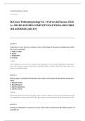 Huether McCance pathophysiology EXAM A&plus; GRADE ASSURED COMPLETE SOLUTIONS AND VERIFIED ANSWERS