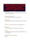 PORTAGE PHARMACOLOGY MODULE&NewLine;3 LATEST 2026&sol;2027 ACTUAL EXAM&NewLine;QUESTIONS WITH CORRECT&NewLine;ANSWERS 100&percnt; VERIFIED GRADED&NewLine;A&plus;