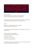 PORTAGE PHARMACOLOGY MODULE&NewLine;3 simple LATEST 2026&sol;2027 ACTUAL&NewLine;EXAM QUESTIONS WITH CORRECT&NewLine;ANSWERS 100&percnt; VERIFIED GRADED&NewLine;A&plus;