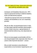 PSY 370 COMPLETE FINAL EXAM WITH DETAILED &NewLine;AND VERIFIED ANSWERS 2025-2026