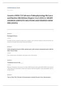 Huether McCance pathophysiology EXAM A&plus; GRADE ASSURED COMPLETE SOLUTIONS AND VERIFIED ANSWERS
