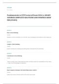 ATI RN fundamentals proctored EXAM A&plus; GRADE ASSURED COMPLETE SOLUTIONS AND VERIFIED ANSWERS