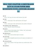SELF TEST CHAPTER 13 BONTRAGER&NewLine;ACTUAL EXAM PAPER 2026&NewLine;QUESTIONS WITH ANSWERS GRADED&NewLine;A&plus;&NewLine;