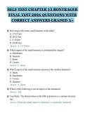 SELF TEST CHAPTER 13 BONTRAGER&NewLine;FINAL TEST 2026 QUESTIONS WITH&NewLine;CORRECT ANSWERS GRADED A&plus;