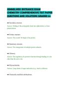 SEMMELWEIS ENTRANCE EXAM&NewLine;CHEMISTRY COMPREHENSIVE TEST PAPER&NewLine;QUESTIONS AND SOLUTIONS GRADED A&plus;
