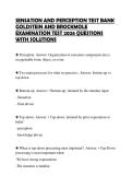 SENSATION AND PERCEPTION TEST BANK&NewLine;GOLDSTEIN AND BROCKMOLE&NewLine;EXAMINATION TEST 2026 QUESTIONS&NewLine;WITH SOLUTIONS