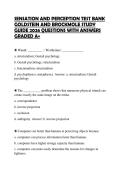 SENSATION AND PERCEPTION TEST BANK&NewLine;GOLDSTEIN AND BROCKMOLE STUDY&NewLine;GUIDE 2026 QUESTIONS WITH ANSWERS&NewLine;GRADED A&plus;