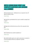 SEPTIC LICENSE EXAM SCRIPT 2026&NewLine;COMPLETE QUESTIONS AND ANSWERS&NewLine;100&percnt; CORRECT&NewLine;