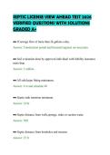 SEPTIC LICENSE VIEW AHEAD TEST 2026&NewLine;VERIFIED QUESTIONS WITH SOLUTIONS&NewLine;GRADED A&plus;