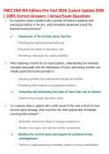 TNCC ENA 9th Edition Pre-Test 2026 &vert;Latest Update 2026&NewLine;&vert; 100&percnt; Correct Answers &vert; Actual Exam Questions