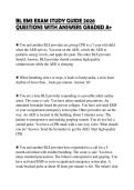 BL EMS EXAM STUDY GUIDE 2026&NewLine;QUESTIONS WITH ANSWERS GRADED A&plus;