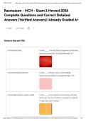Rasmussen - MCN - Exam 2 Newest 2026 Complete Questions and Correct Detailed Answers &lpar;Verified Answers&rpar; &vert;Already Graded A&plus;&NewLine;&NewLine;