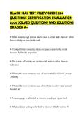 BLACK SEAL TEST STUDY GUIDE 230&NewLine;QUESTIONS CERTIFICATION EVALUATION&NewLine;2026 SOLVED QUESTIONS AND SOLUTIONS&NewLine;GRADED A&plus;