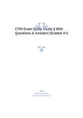 CTRI Exam Study Guide Questions and Answers for Certification Preparation