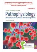 Test Bank for Davis Advantage for Pathophysiology&colon; Introductory Concepts and Clinical Perspectives&comma; 3rd Edition by Theresa Capriotti