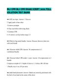 BLS CPR BLS CPR EXAM SCRIPT 2026 FULL&NewLine;SOLUTION TEST BANK