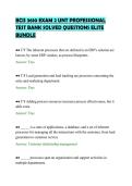 BCIS 3610 EXAM 2 UNT PROFESSIONAL&NewLine;TEST BANK SOLVED QUESTIONS ELITE&NewLine;BUNDLE&NewLine;