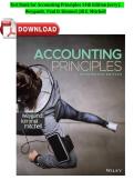 TEST BANK FOR Accounting Principles 14th Edition Jerry J&period;&NewLine;Weygandt&comma; Paul D&period; Kimmel&comma; Jill E&period; Mitchell