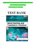 Test Bank For Basic & Applied Concepts of Blood Banking and Transfusion&NewLine;Practices 5th Edition &ndash; By Paula Howard&NewLine;&vert; Verified Chapter's 1 - 16 &vert; Complete