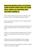 BEHAVIOR MODIFICATION 12TH EDITION&NewLine;GARRY MARTIN JOSEPH PEAR TEST BANK&NewLine;FINAL PAPER 2026 QUESTIONS WITH&NewLine;SOLUTIONS GRADED A&plus;