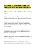BCLE 2000 ACTUAL EXAM PAPER 2026&NewLine;QUESTIONS WITH SOLUTIONS GRADED A&plus;