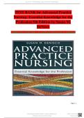 TEST BANK- Advanced Practice Nursing Essential Knowledge for the Profession 5th Edition &lpar; Susan M&period; DeNisco&period;