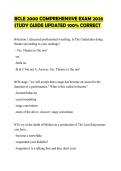 BCLE 2000 COMPREHENSIVE EXAM 2026&NewLine;STUDY GUIDE UPDATED 100&percnt; CORRECT