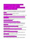 FF2 Final Exam Study Guide IFSTA&vert; Complete IFSTA TEST BANK&vert; Questions and 100&percnt; verified answers&vert; Latest Update 2026-2027