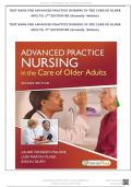 Test Bank - Advanced Practice Nursing in the Care of Older Adults&comma; 2nd Edition &lpar;Kennedy-Malone&comma; 2019&rpar;&comma; Chapter 1-19 &vert; All Chapters