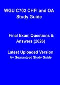WGU C702 CHFI & OA 2026 Study Guide PDF &vert; Computer Hacking Forensic Investigation Practice Questions & Exam Prep