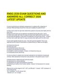 RNSG 2539 EXAM QUESTIONS AND ANSWERS ALL CORRECT 2026 LATEST UPDATE