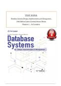 Test Bank for Database Systems Design&comma; Implementation&comma;& Management 14th Edition-Carlos Coronel & Steven Morris &vert;&vert;Complete A&plus; Guide&NewLine;