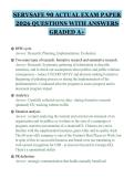 SERVSAFE 90 ACTUAL EXAM PAPER&NewLine;2026 QUESTIONS WITH ANSWERS&NewLine;GRADED A&plus;