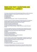 RNSG 2539 TEST 2 QUESTIONS AND ANSWERS ALL CORRECT