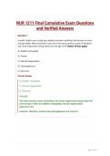 NUR 1211 Final Cumulative Medical-Surgical Nursing Exam Questions and Verified Answers&NewLine;