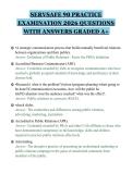 SERVSAFE 90 PRACTICE&NewLine;EXAMINATION 2026 QUESTIONS&NewLine;WITH ANSWERS GRADED A&plus;&NewLine;