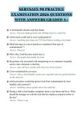 SERVSAFE 90 PRACTICE&NewLine;EXAMINATION 2026 QUESTIONS&NewLine;WITH ANSWERS GRADED A&plus;&NewLine;