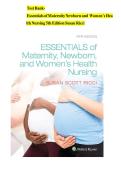 Test Bank for Essentials of Maternity&comma; Newborn&comma; and Women&rsquo;s Health 5th Edition By Susan Ricci&period; ISBN 9781975112646&comma; 1975112644 Chapter 1-24 Complete Guide A&plus;&NewLine;