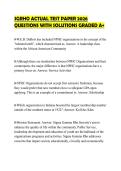 SGRHO ACTUAL TEST PAPER 2026&NewLine;QUESTIONS WITH SOLUTIONS GRADED A&plus;