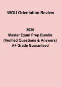 WGU Orientation Review PDF &vert; Study Guide&comma; Preparation Notes & Practice Questions