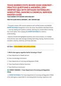 TEXAS BARBER STATE BOARD EXAM 2026&sol;2027 &ndash; PRACTICE QUESTIONS & ANSWERS &vert; 200&plus; VERIFIED Q&A WITH DETAILED RATIONALES &vert; HAIRCUTTING&comma; SHAVING & CHEMICAL SERVICES MASTER GUIDE