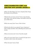 SGRHO EXAMINATION SCRIPT 2026&NewLine;QUESTIONS WITH ANSWERS GRADED A&plus;