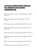 ACT 235 NCC COMPLETE STUDY GUIDE 2026&NewLine;FULL QUESTIONS AND SOLUTIONS&NewLine;GUARANTEED PASS