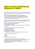 RNSG 1413 EXAM 2 QUESTIONS AND ANSWERS ALL CORRECT&NewLine;&NewLine;