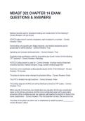 MDAST 322 CHAPTER 14 EXAM QUESTIONS & ANSWERS