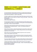 RNSG 1413 EXAM 3 QUESTIONS AND ANSWERS ALL CORRECT