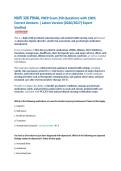 NUR 326 FINAL PREP Exam 250 Questions with 100&percnt; &NewLine;Correct Answers &vert; Latest Version &lpar;2026&sol;2027&rpar; Expert &NewLine;Verified