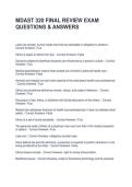 MDAST 320 FINAL REVIEW EXAM QUESTIONS & ANSWERS