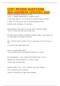 CHST REVIEW QUESTIONS AND ANSWERS UPDATED 2026
